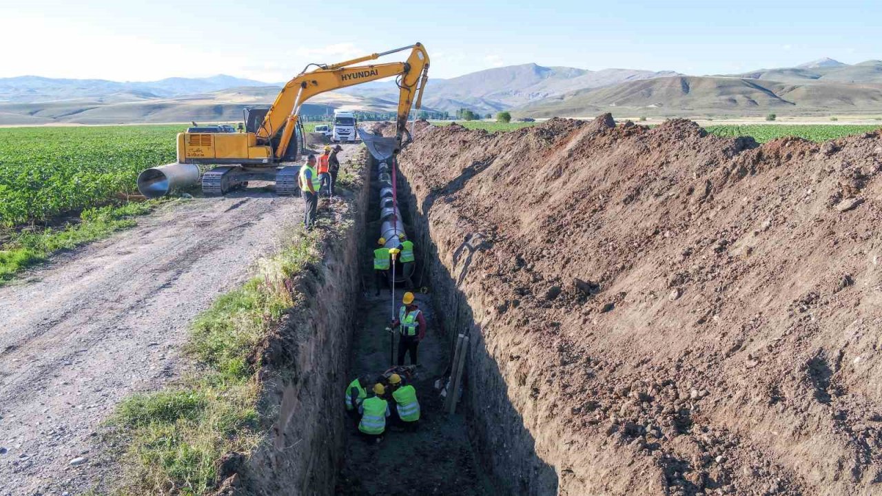 Ağrı Ovası Yazıcı Sulaması 2. kısım işi gün sayıyor