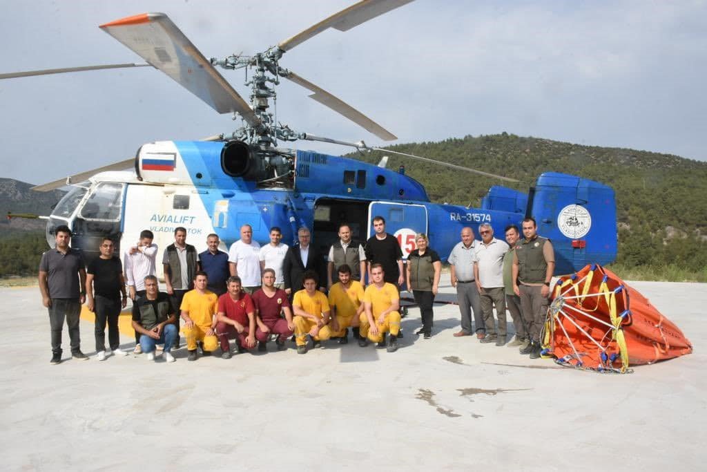 Bilecik’in ilk yangın söndürme helikopteri göreve başladı