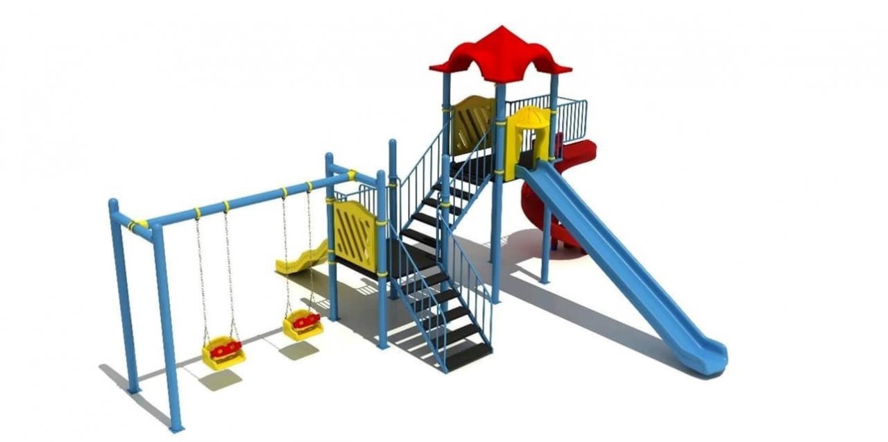 Buharkent ekipleri, çocuk parkı için kolları sıvadı