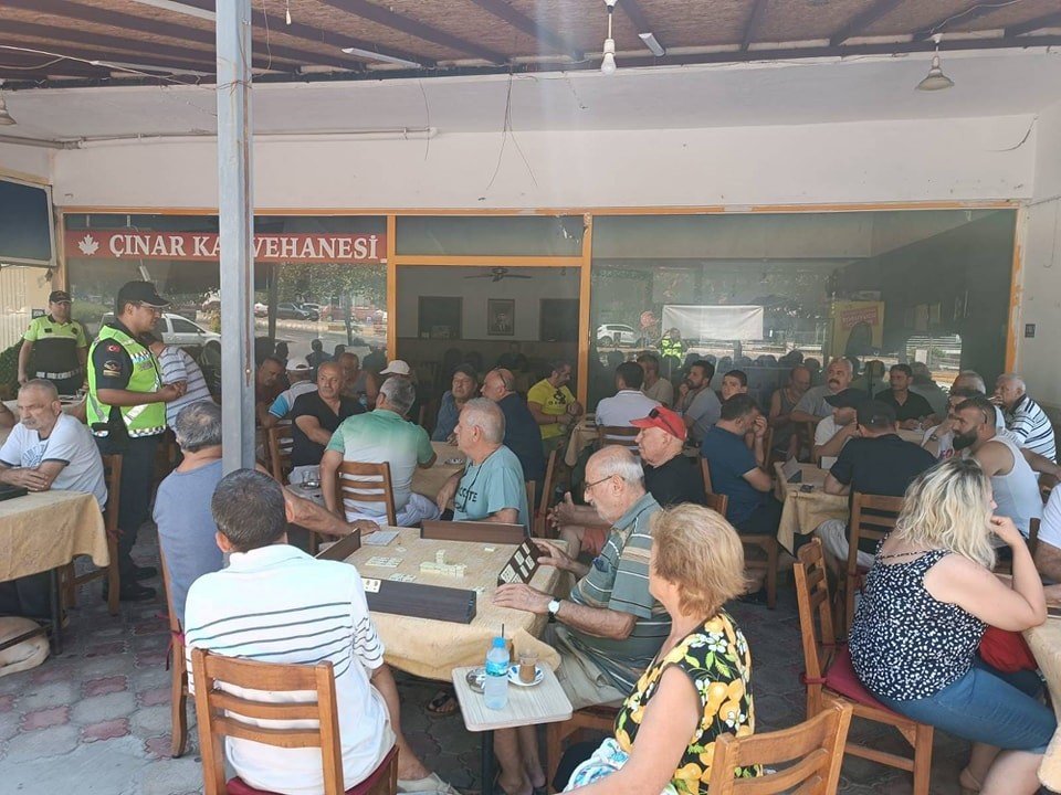 Güzelçamlı’da motosiklet sürücüleri bilgilendirildi