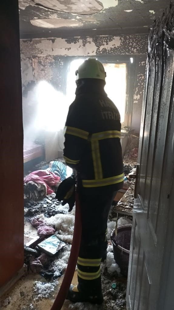 Hatay’’da evde çıkan yangın söndürüldü