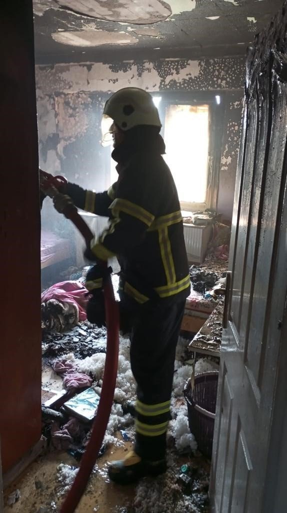 Hatay’’da evde çıkan yangın söndürüldü
