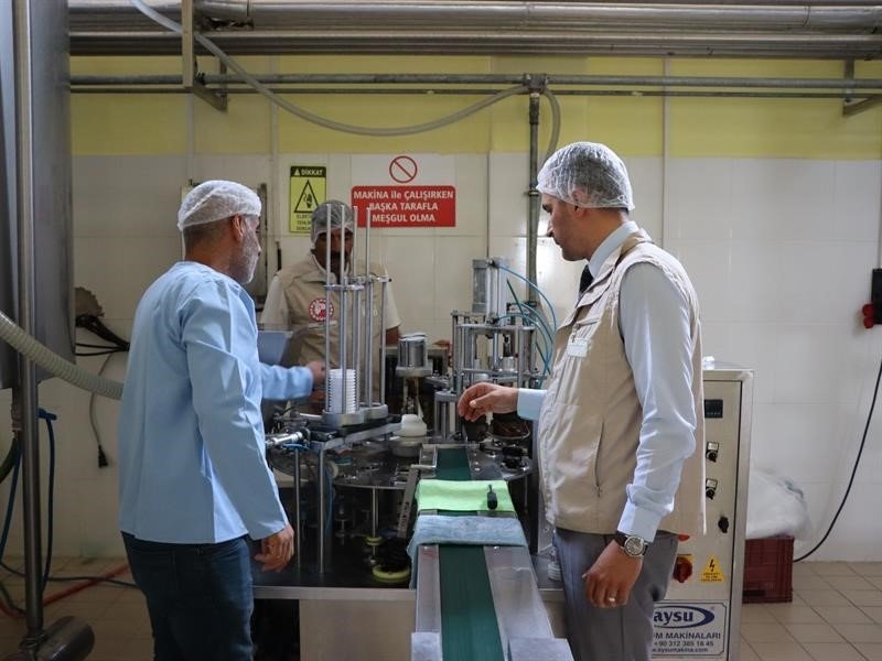 Tunceli’de süt ürünleri üretim tesisi incelendi