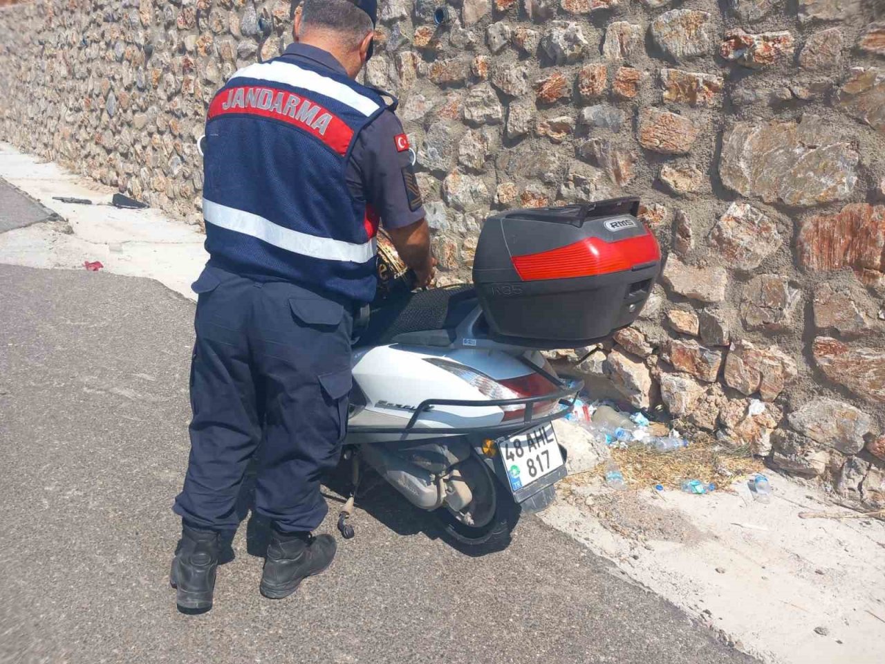 Muğla’da motosiklet kazası:1 yaralı