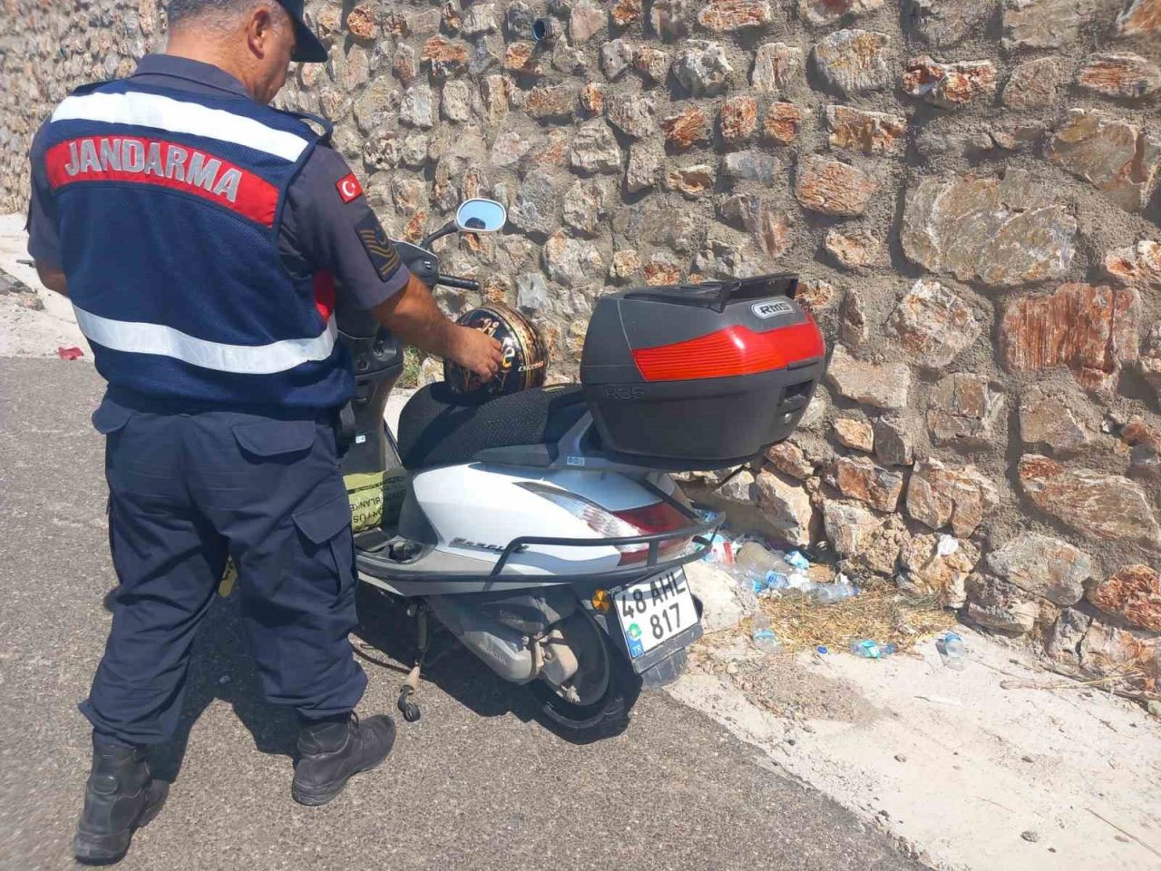 Muğla’da motosiklet kazası:1 yaralı