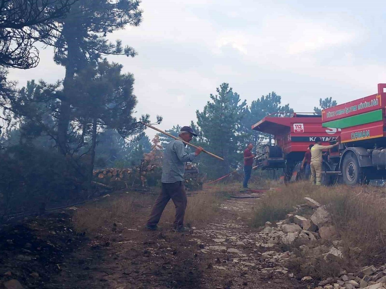 Bolu’da aynı ilçede 2 farklı orman yangını