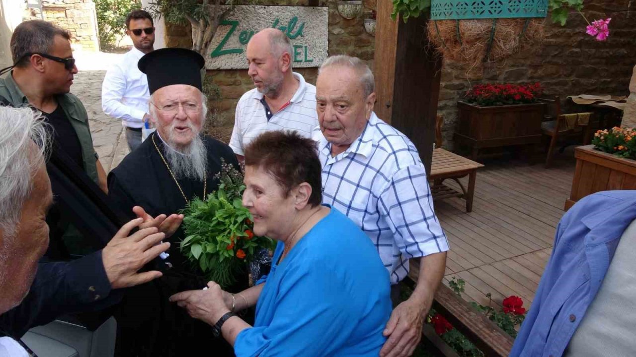 Fener Rum Patriği Bartholomeos, Gökçeada’ya geldi