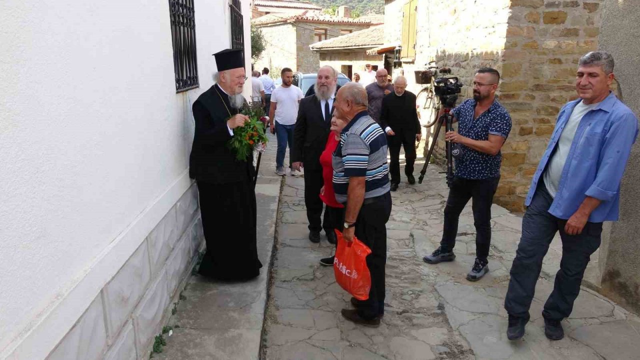 Fener Rum Patriği Bartholomeos, Gökçeada’ya geldi