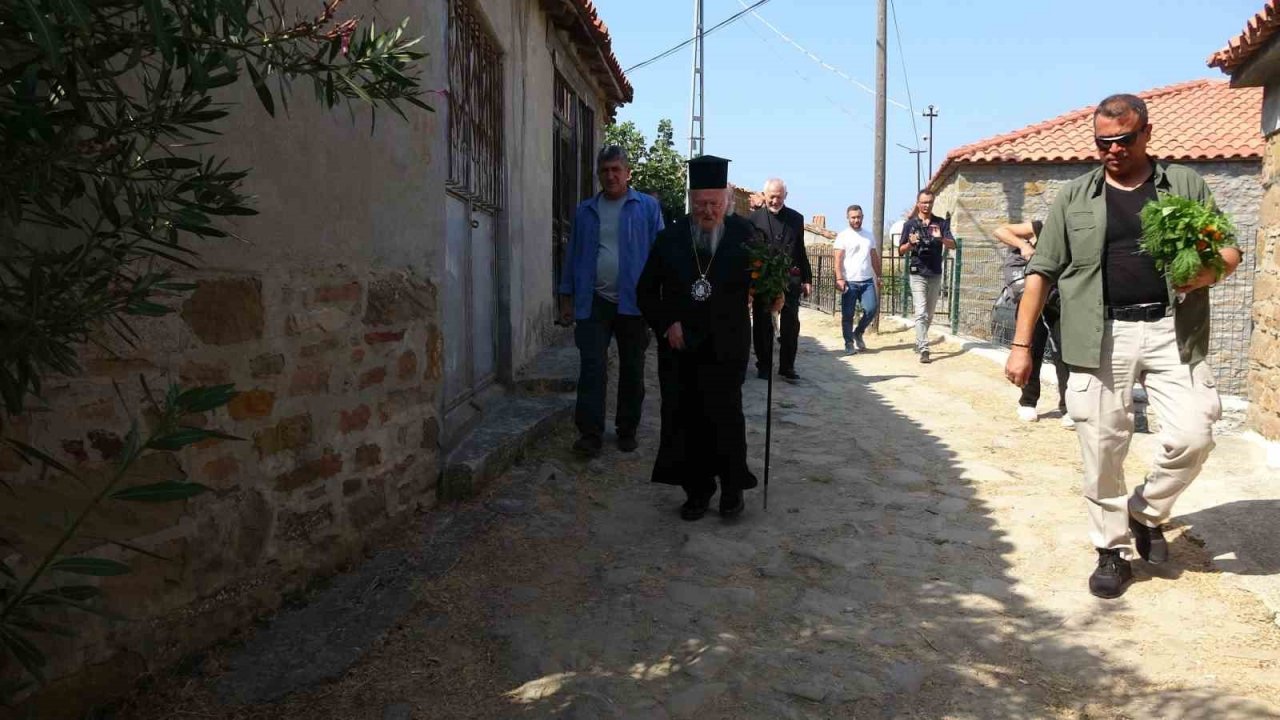 Fener Rum Patriği Bartholomeos, Gökçeada’ya geldi