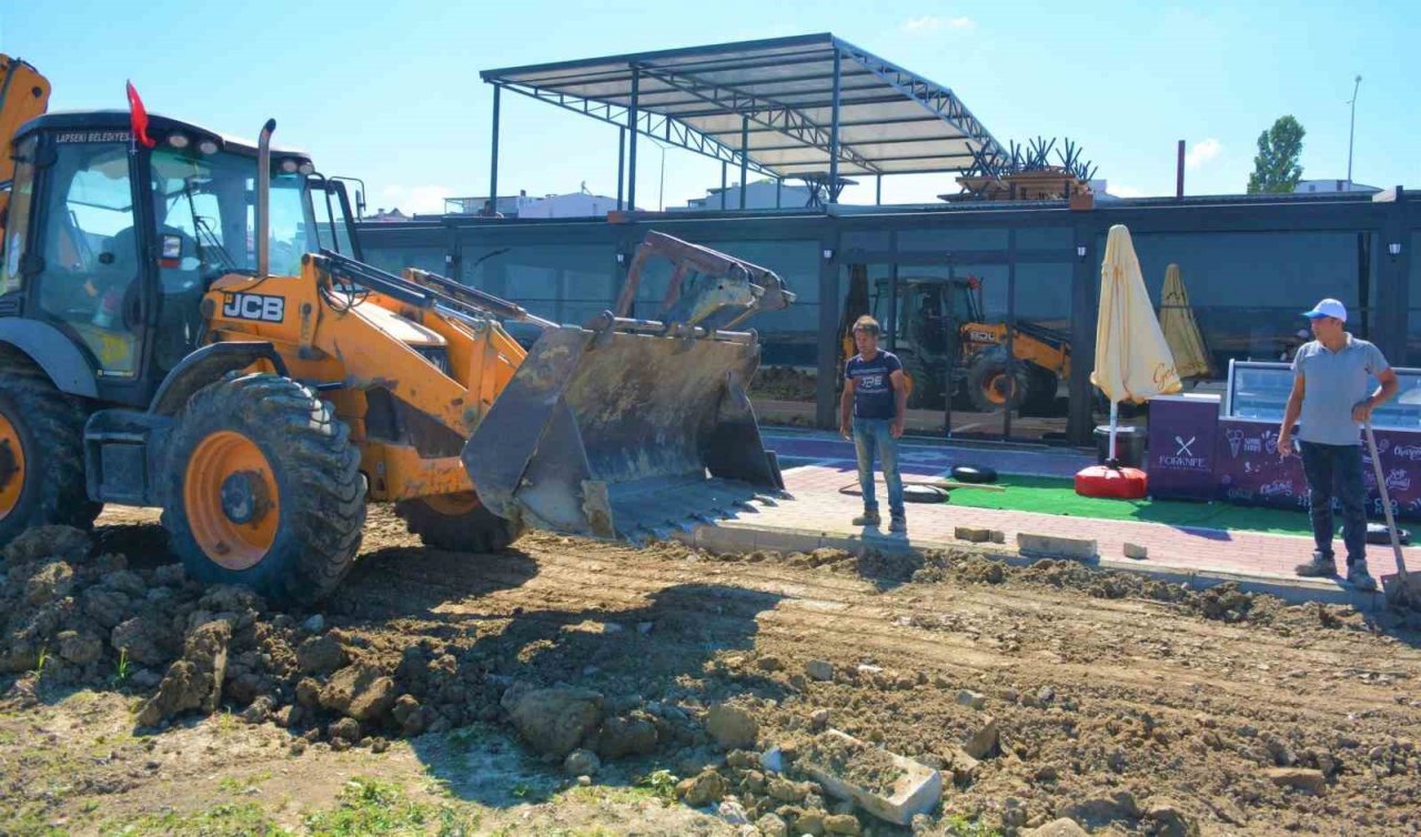 Lapseki Belediyesi projeler ve çalışmalarla faaliyetlerini sürdürüyor