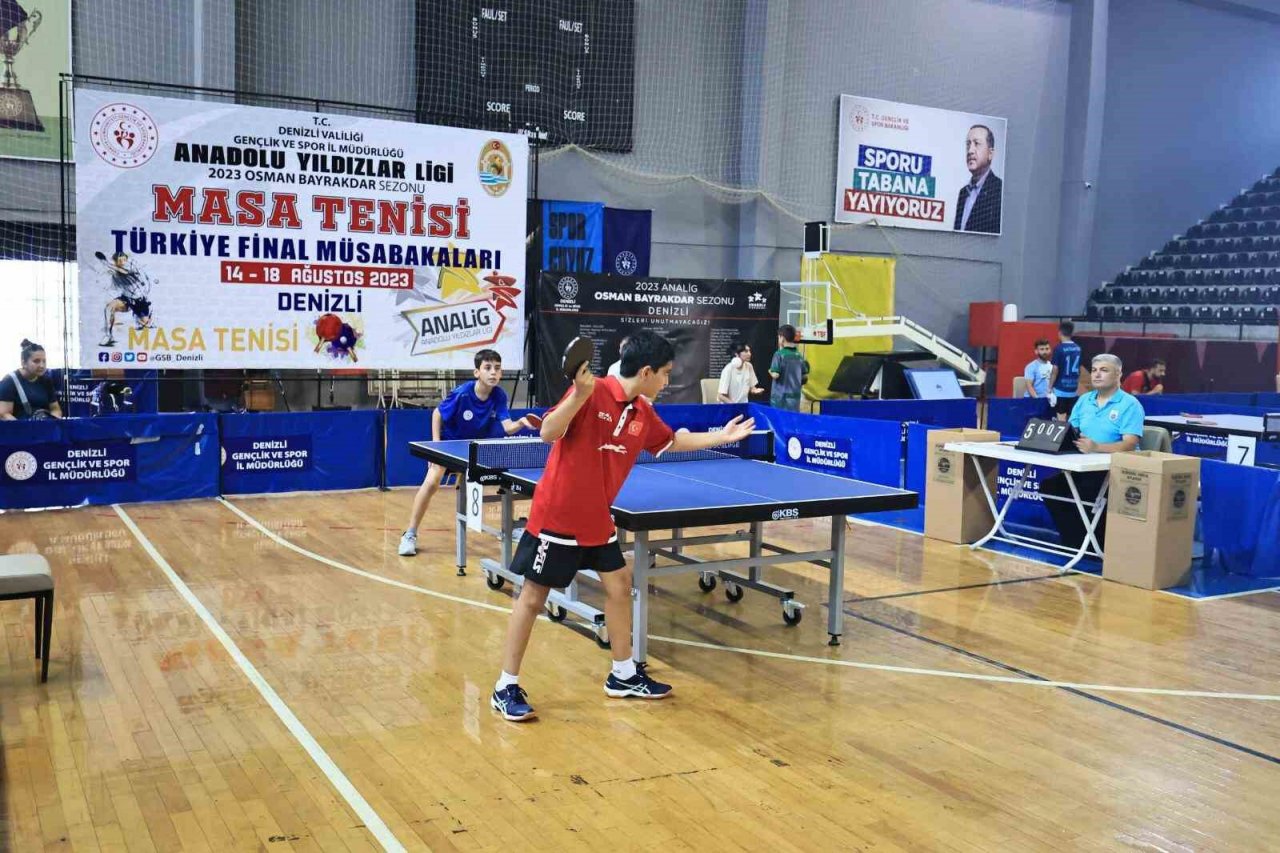 Anadolu Yıldızlar Ligi Masa Tenisi Türkiye Şampiyonası Denizli’de başladı