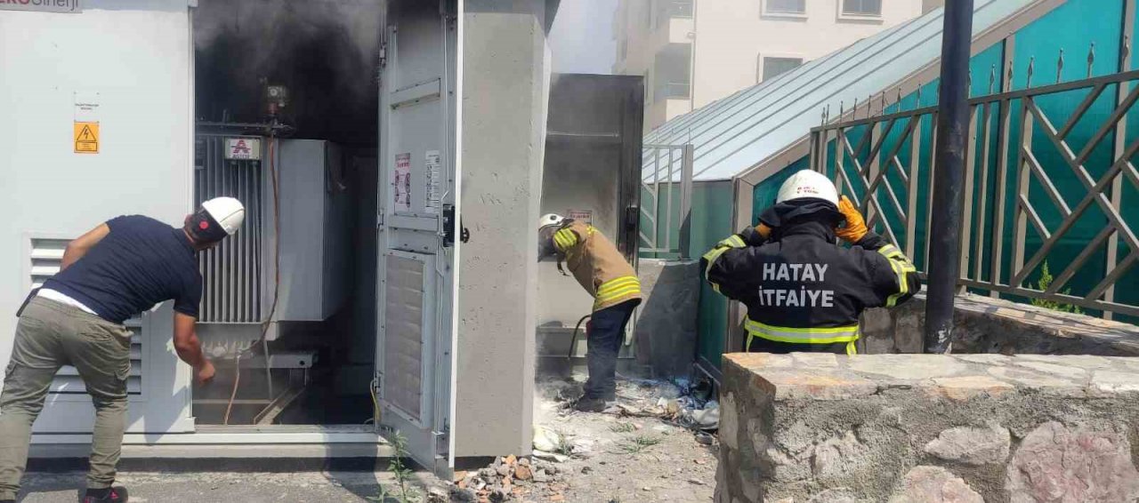 Hatay’da trafo yangını