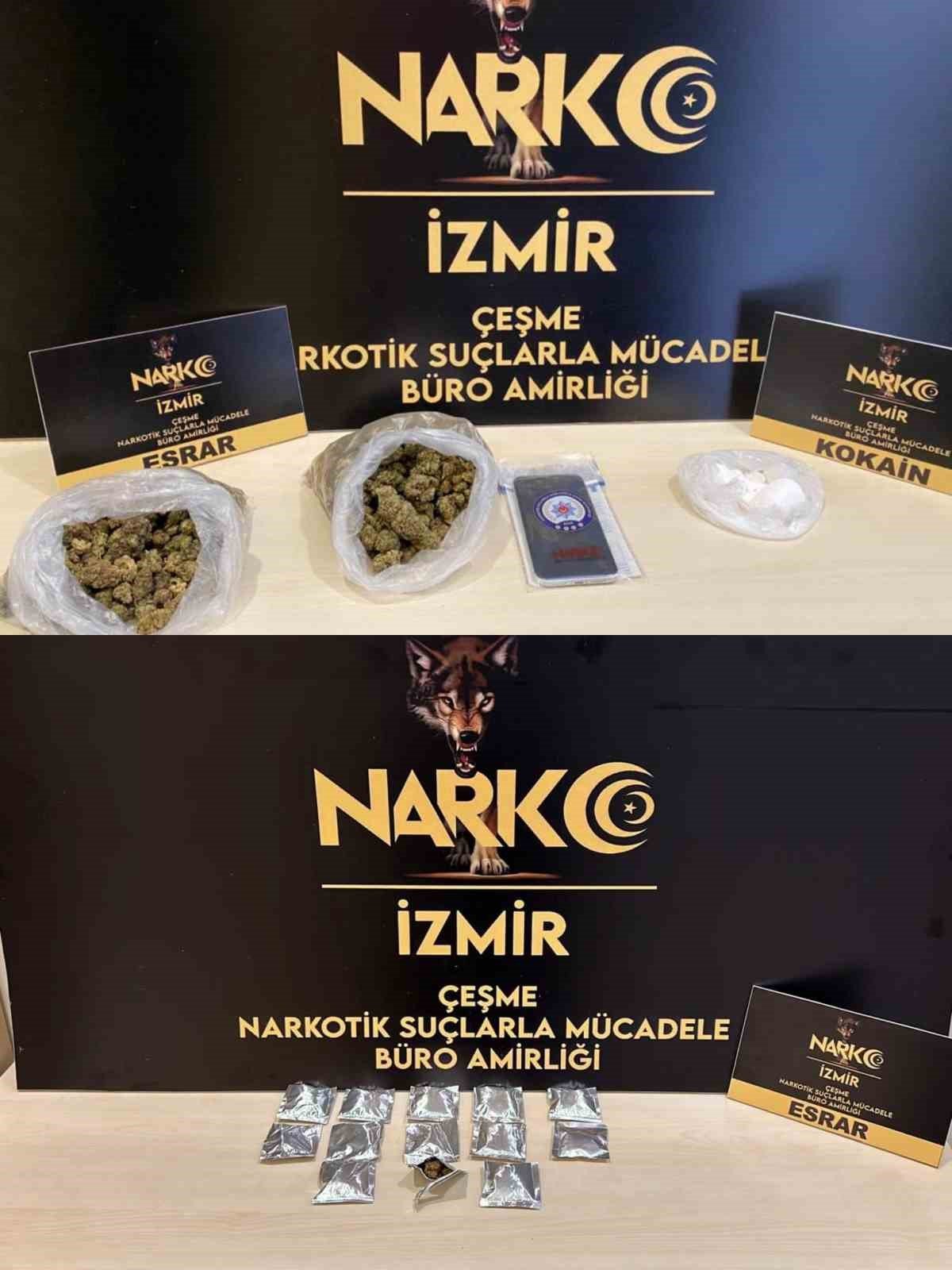 Çeşme’de zehir tacirlerine darbe: 3 tutuklama