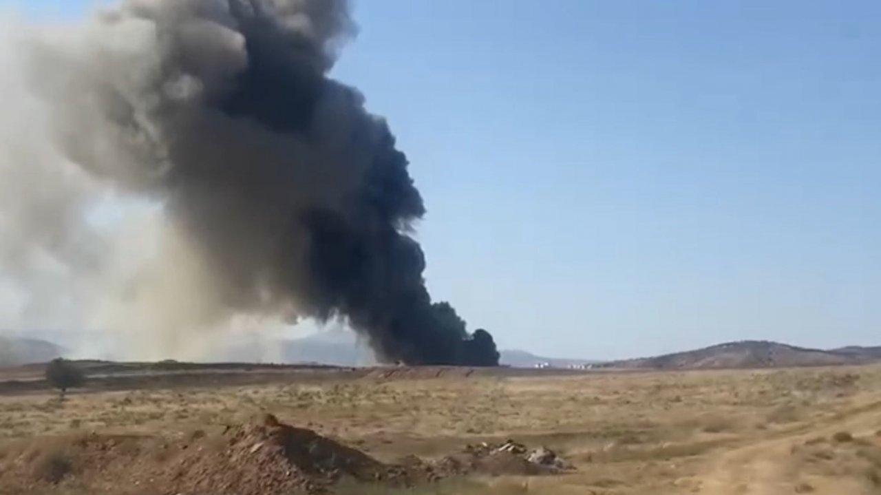 Savunma sanayi fabrikasında çıkan yangın söndürüldü