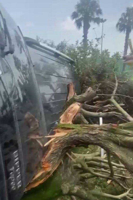 Aracıyla çarptığı ağaçların altında kalmıştı: Kaza anı ortaya çıktı