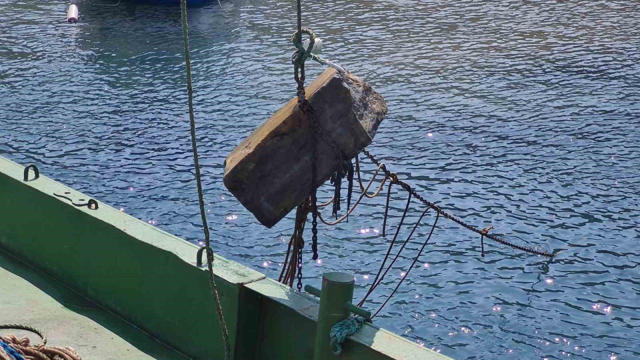 20 ton tonoz ve halat çıkarıldı