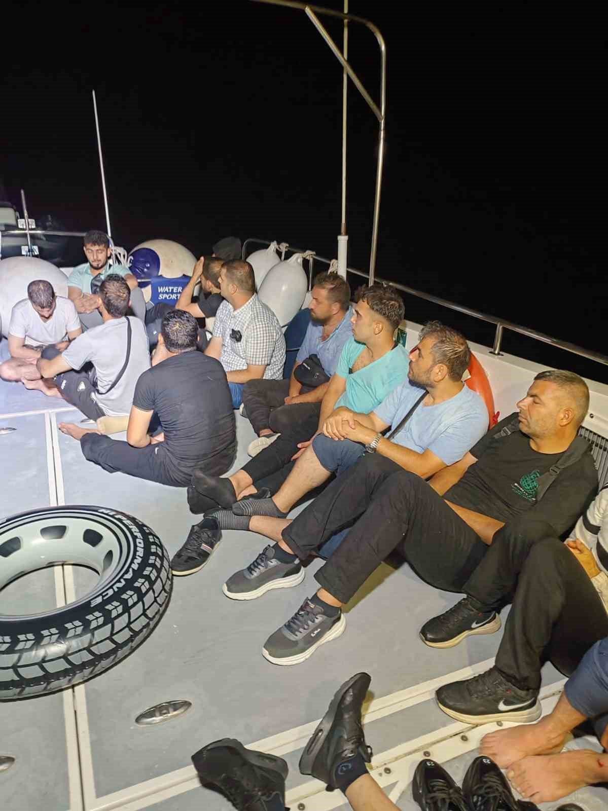 Datça’da 37 göçmen yakalandı