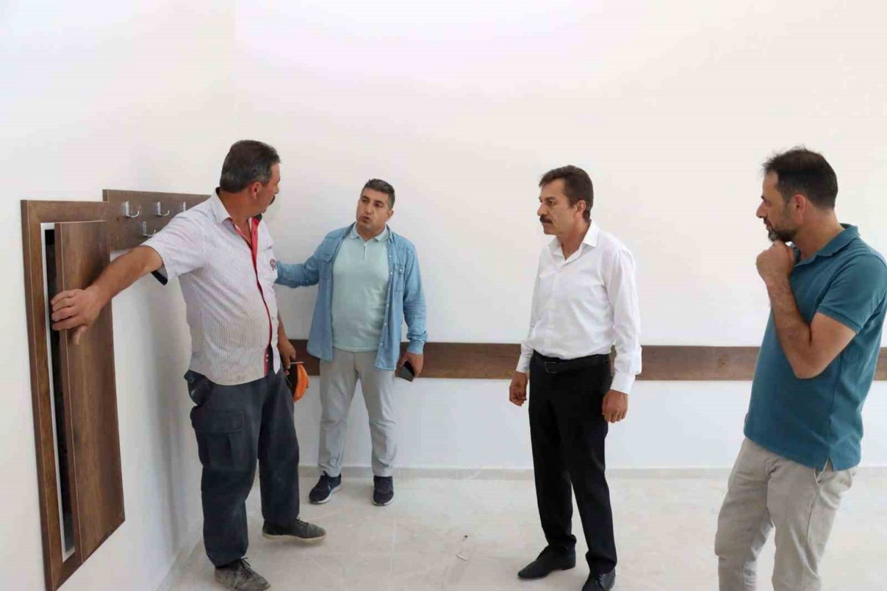 Okul inşaatında çalışmalarda sona yaklaşıldı