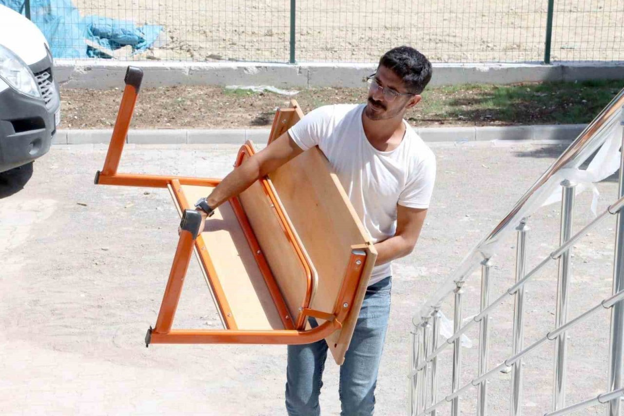 Okul inşaatında çalışmalarda sona yaklaşıldı