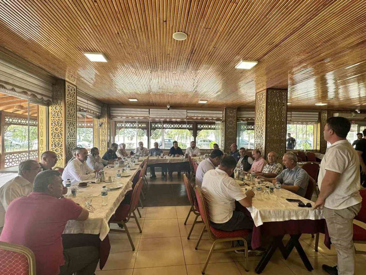 Simav’da İlçe Tarım Müdürüne veda yemeği