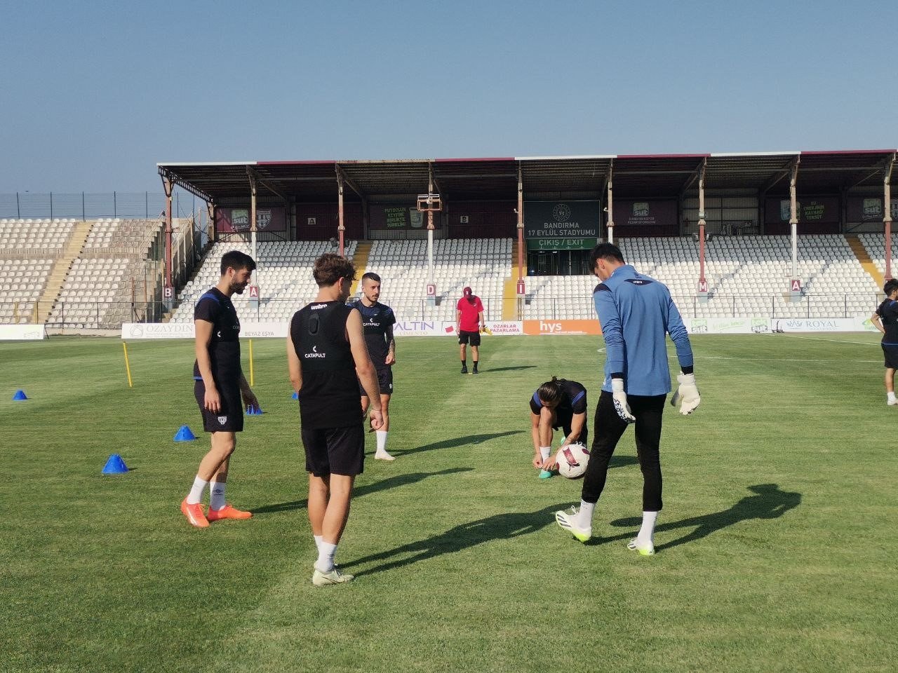 Bandırmaspor, Boluspor maçı öncesi hazırlıklarını sürdürüyor