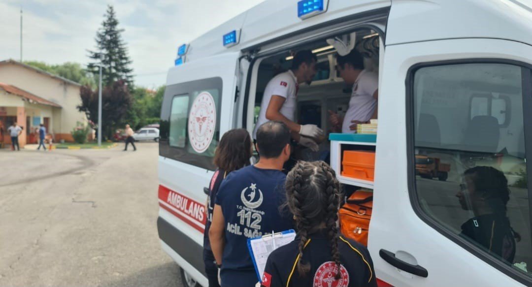 Bartın’da hasta helikopter hava ambulansıyla Ankara’ya taşındı