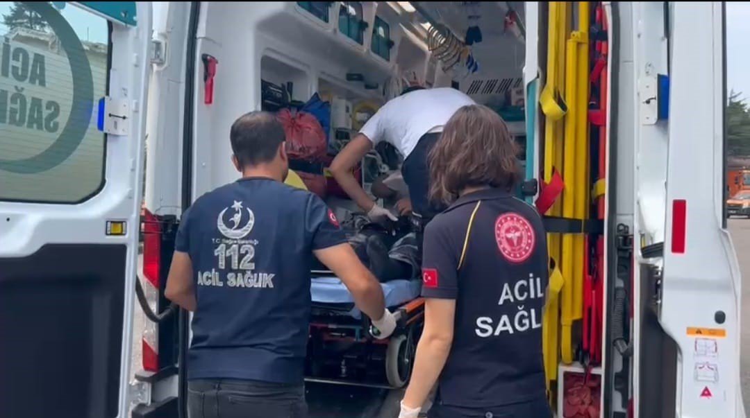 Bartın’da hasta helikopter hava ambulansıyla Ankara’ya taşındı