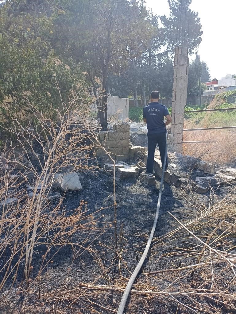 Hatay’da meydana gelen anız yangını söndürüldü