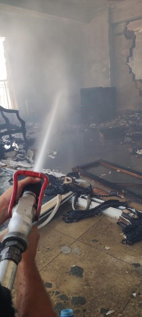 Konut yangını söndürüldü