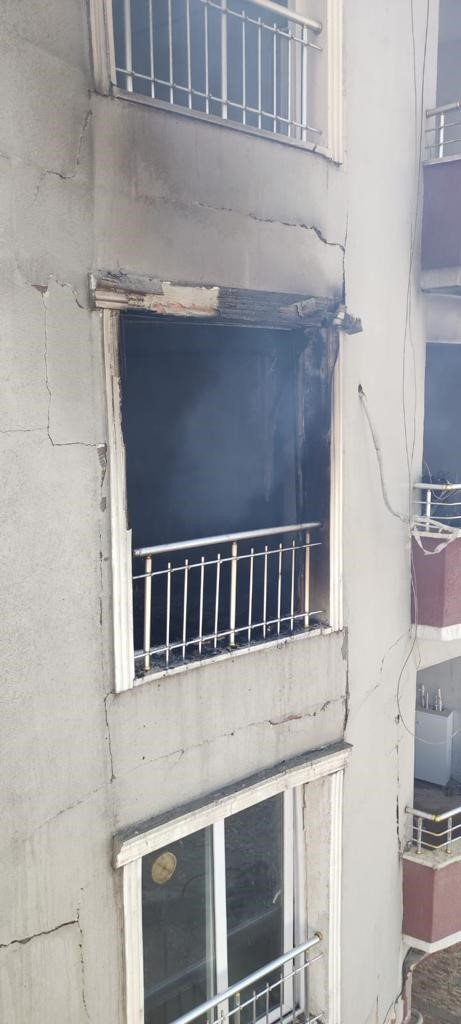 Konut yangını söndürüldü