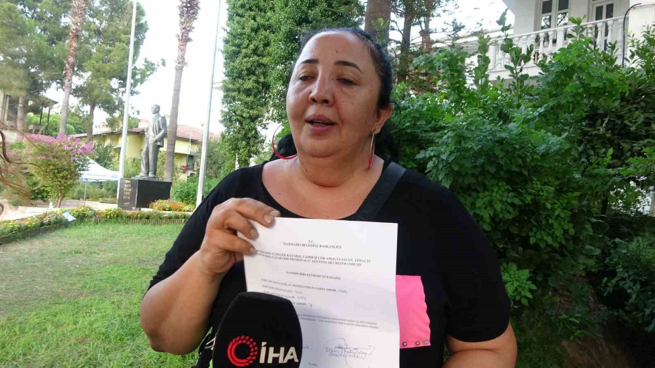 Marmaris İçmeler’de yapılması planlanan proje halk oylaması ile iptal edildi