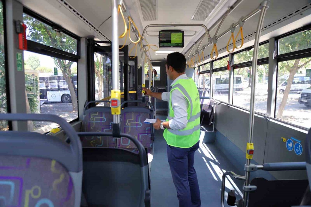 Güvenli ulaşım için otobüsler sürekli denetleniyor