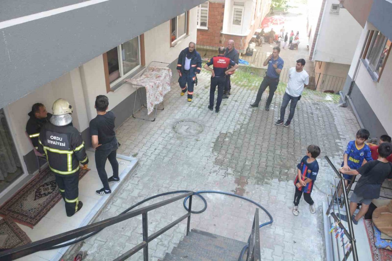 Ordu’da yangın: 2 çocuk dumandan etkilendi