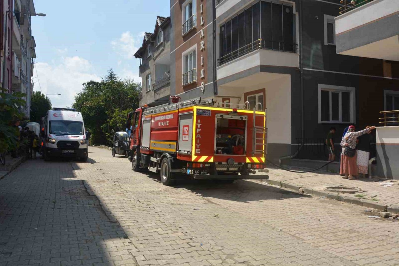 Ordu’da yangın: 2 çocuk dumandan etkilendi