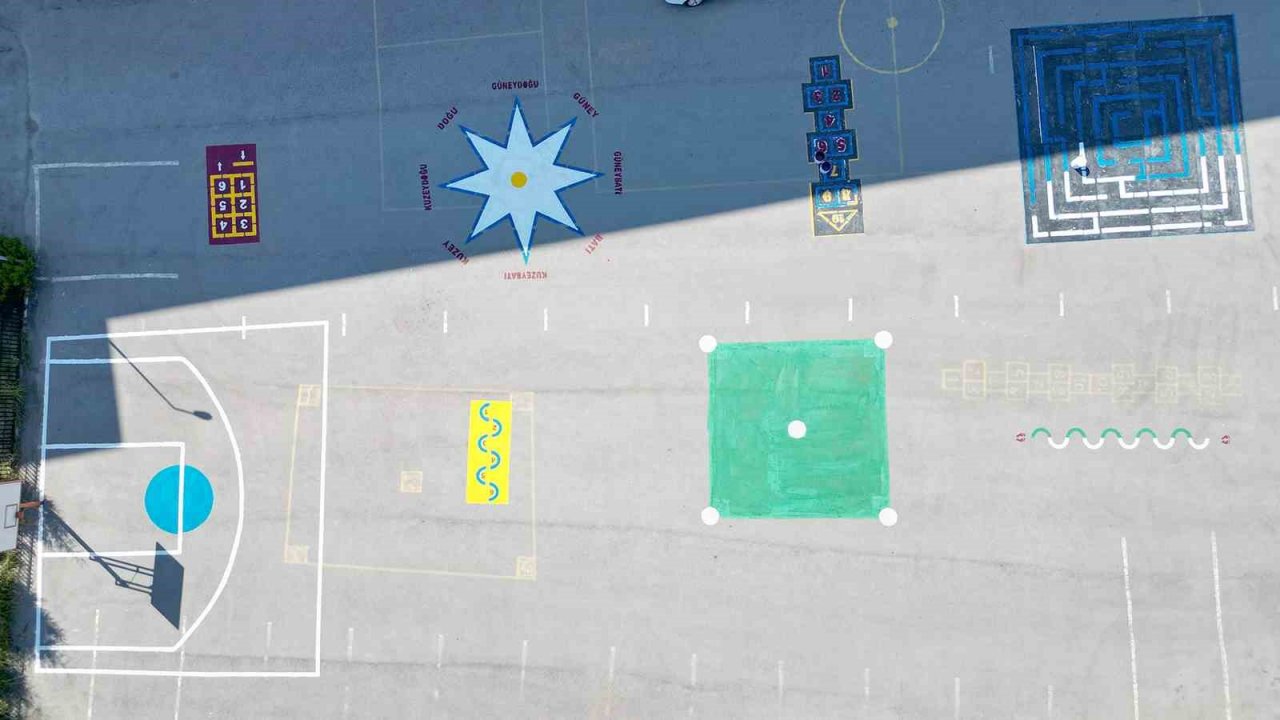 Okul bahçelerine estetik dokunuş