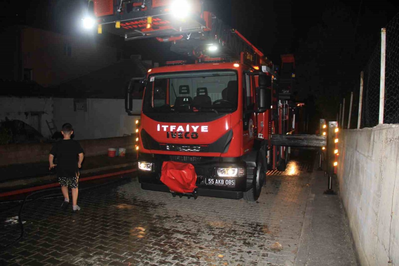 Samsun’da korkutan yangın: 1 yaralı