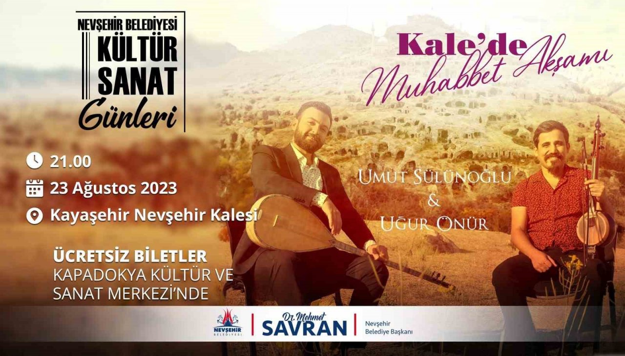 Nevşehir Kalesinde ’Muhabbet Akşamı’ konseri düzenlenecek