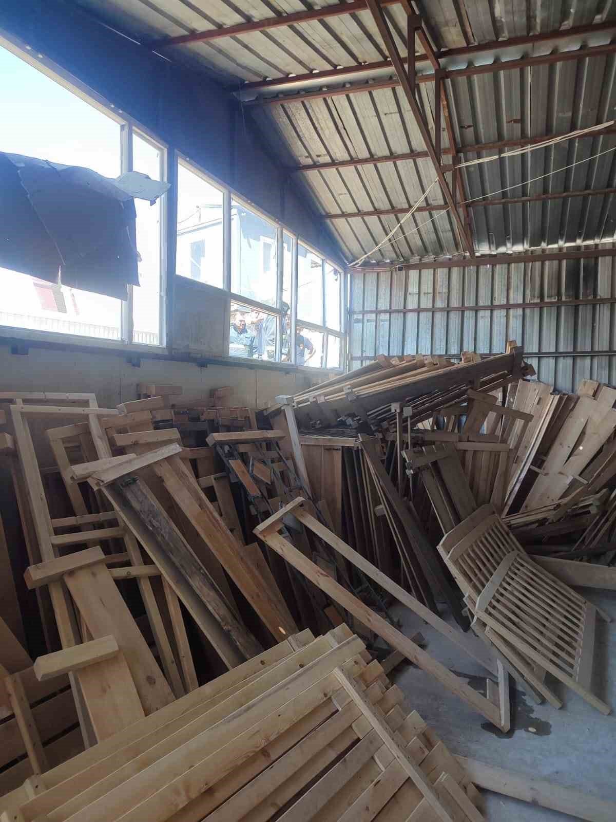 Konteyner yapım ve onarım yapan iş yerinde yangın