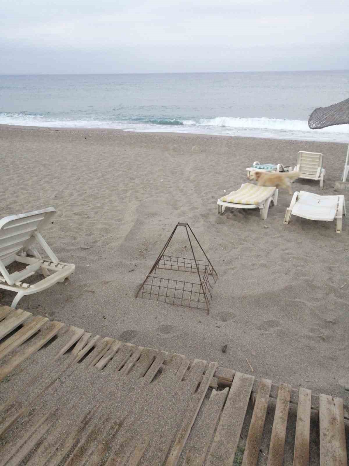 Caretta caretta yuvası üzerinde yapılan mangal cezasız kalmadı