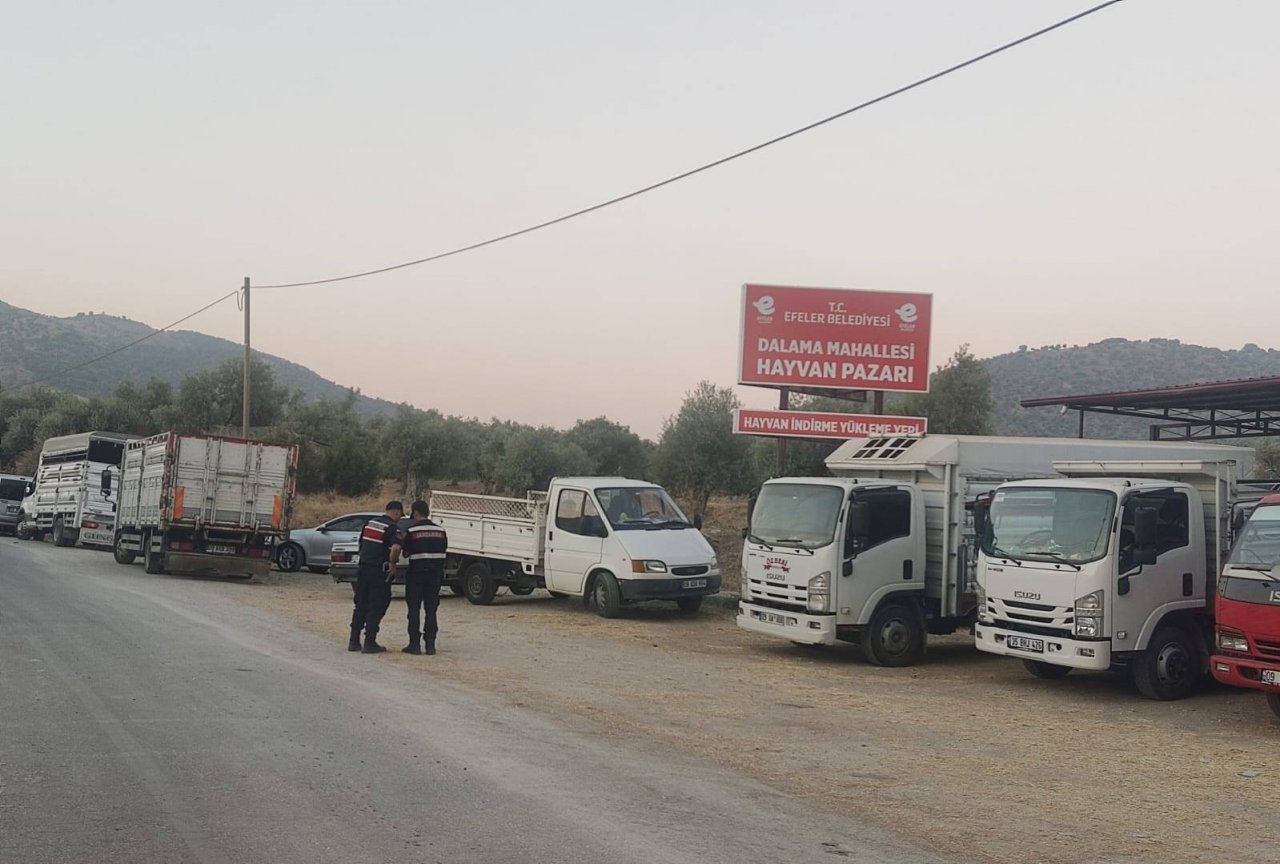 Jandarmadan pazarda hırsızlık ve sahte para denetimi