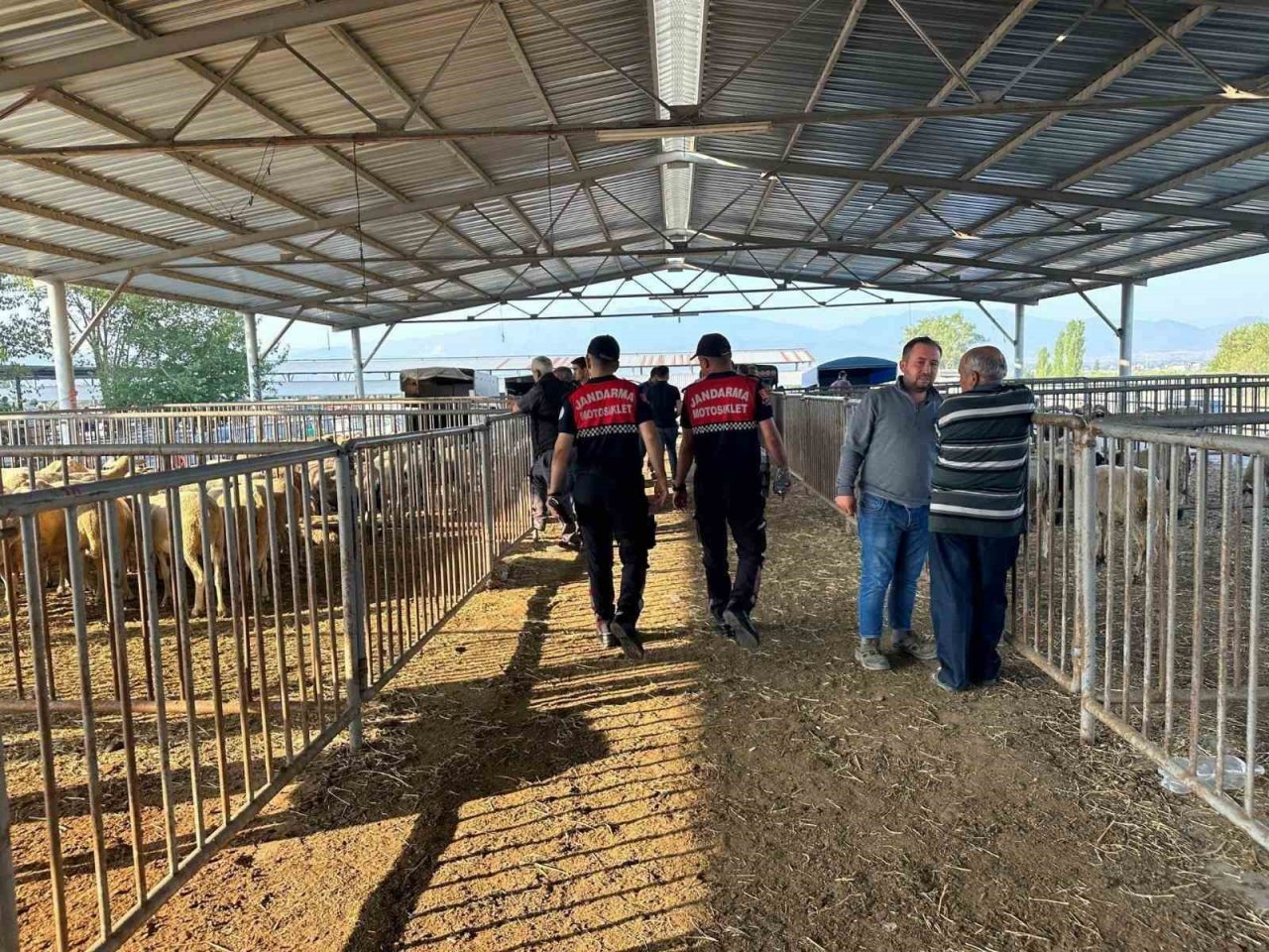 Jandarmadan pazarda hırsızlık ve sahte para denetimi