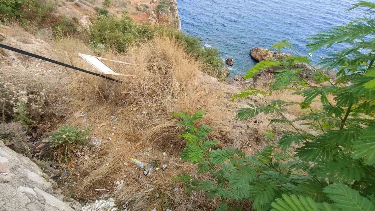 Dünyaca ünlü sahili görüntülemek isteyenlere bitki engeli