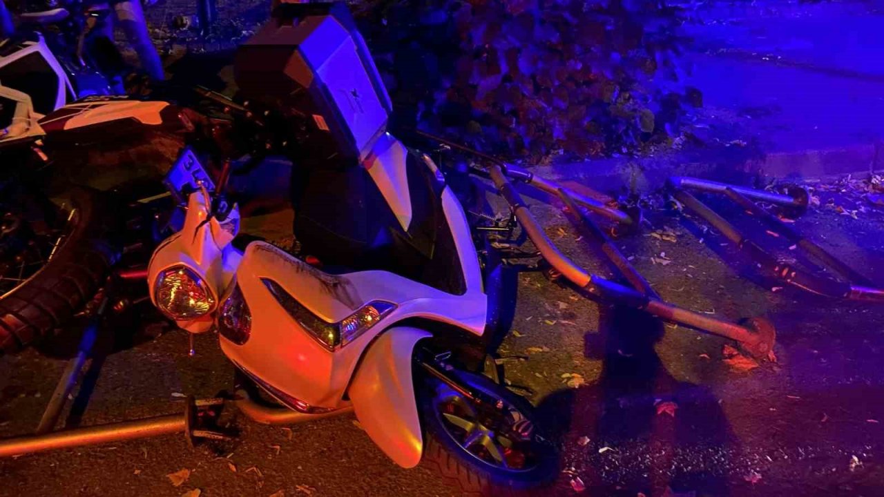 Şişli’de kontrolden çıkan motosiklet devrildi, kadın sürücü ağır yaralandı