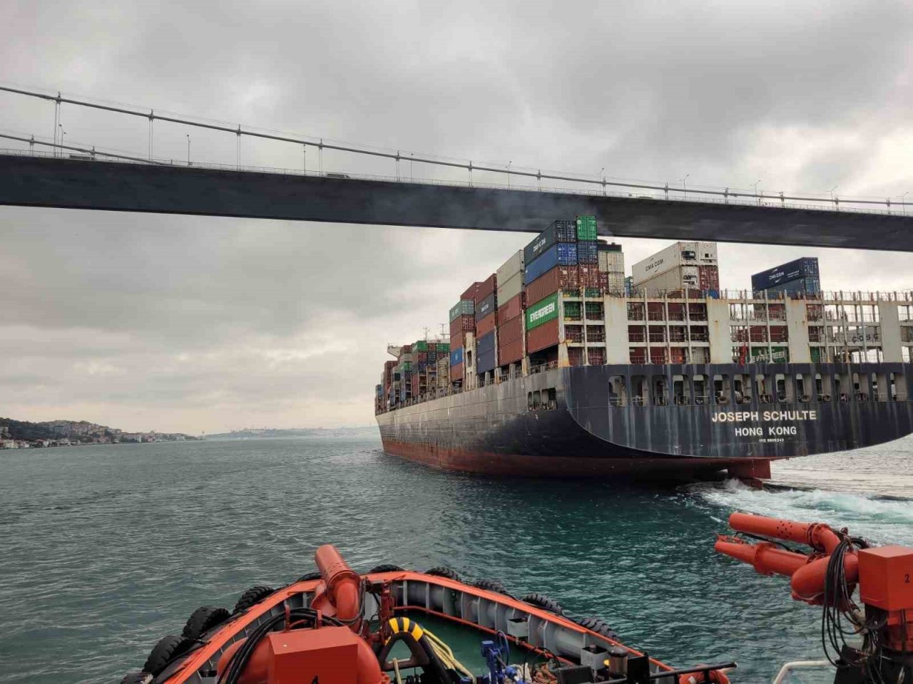 Odesa Limanı’ndan ayrılan yük gemisi, İstanbul Demirleme Sahası’nda demirlendi