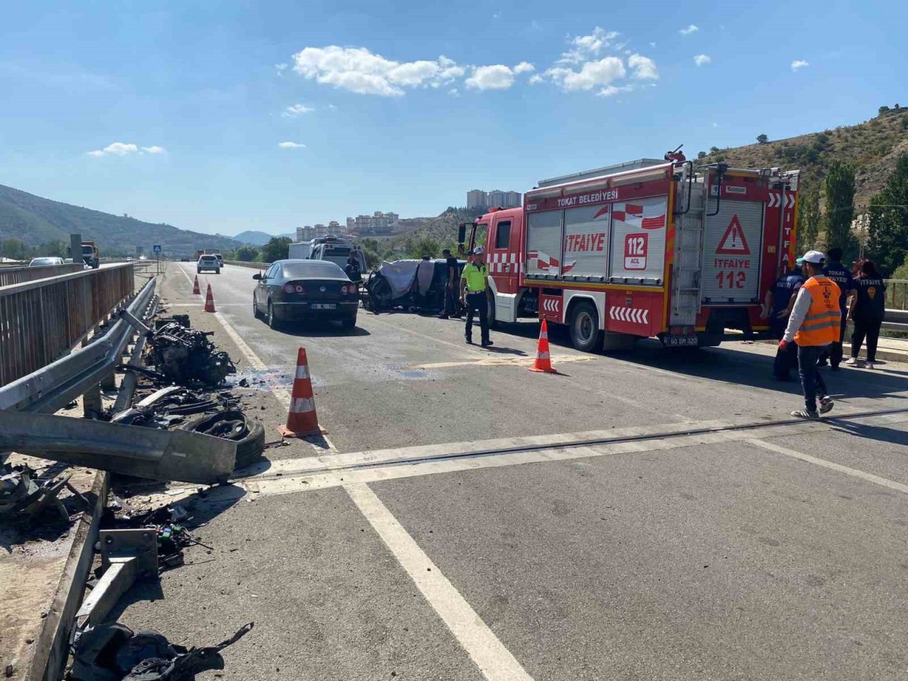 Tokat’ta trafik kazası; 1 kişi öldü, 1 kişi ağır yaralandı