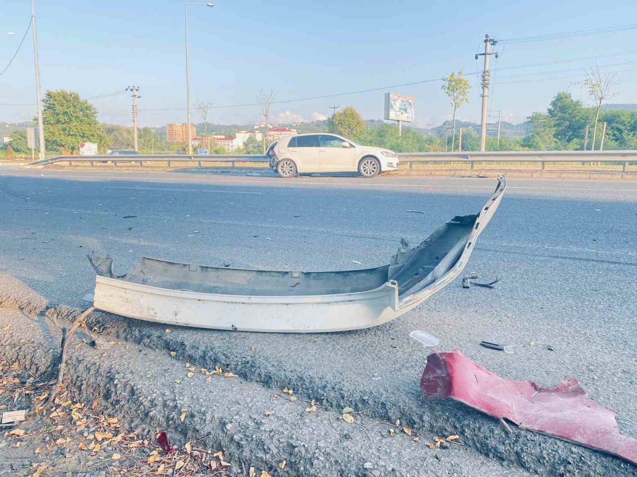 Ordu’da trafik kazası: 1’i polis 3 yaralı