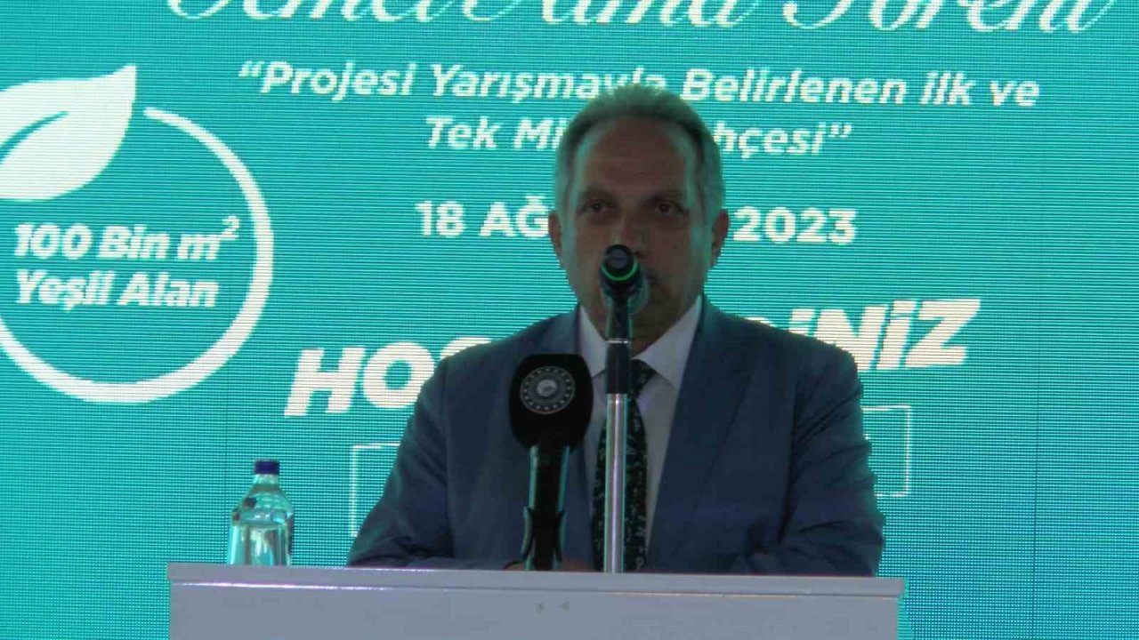 Talas’ın 100 bin metrekarelik Millet Bahçesi’nin temeli atıldı