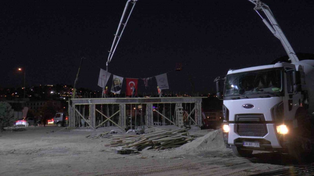 Talas’ın 100 bin metrekarelik Millet Bahçesi’nin temeli atıldı