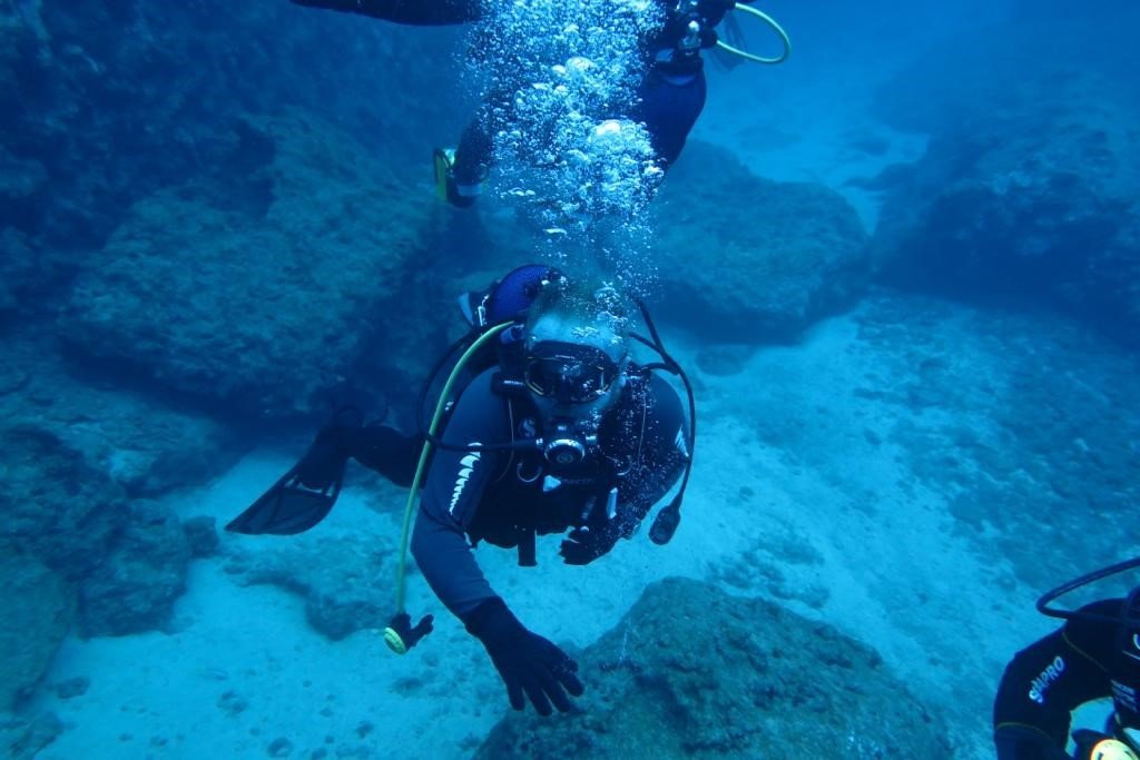 Eskişehirli dalgıçlar denizin 12 metre altında halay çekti