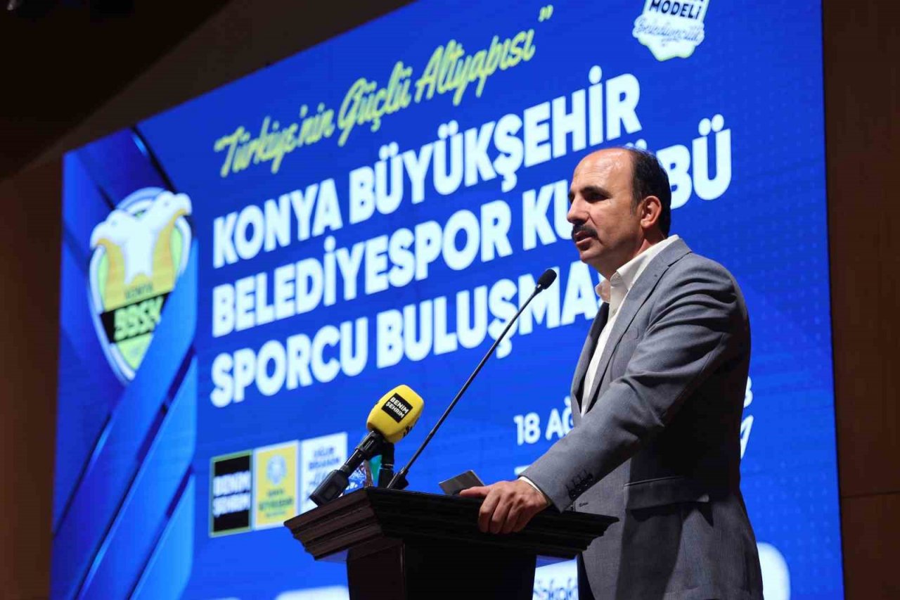 Başkan Altay, Konya Büyükşehir Belediyespor Kulübü sporcularıyla buluştu